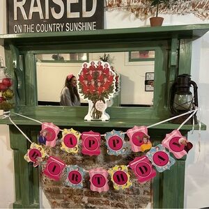 Golden Girls Birthday Banner & A Dozen Roses (cardboard)